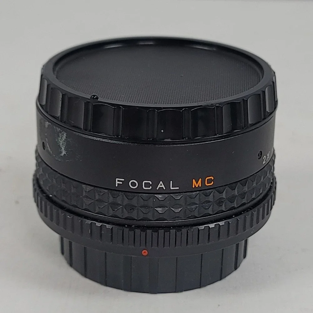 Focal MC 2X Converter for Canon FD Mount CA Made in Japan with Case and Caps